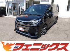 トヨタ　ノア　Ｓｉダブルバイビー２☆４ＷＤ☆９型ナビ☆後席Ｍ☆両自動ドア☆　４ＷＤ☆９型ナビ☆ＴＶ☆フリップダウンモニター☆ブルートゥース☆バックカメラ☆プリクラッシュセーフティ☆革調シート☆両側電動ドア☆ＬＥＤヘッドライト☆ＬＥＤフォグ☆スマートキー☆走行６．３万☆試乗ＯＫ