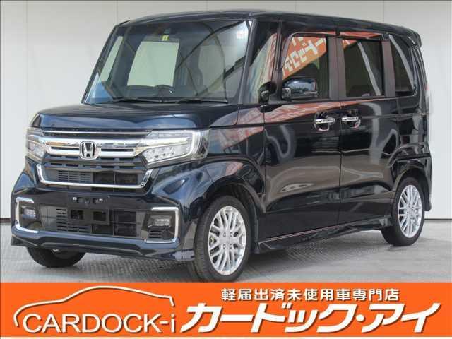 Ｎ－ＢＯＸカスタム Ｌターボ　禁煙車　純正８型ナビ　フルセグ　Ｂｌｕｅｔｏｏｔｈ　バックモニター　両側電動スライドドア　ハーフレザーシート　ビルトインＥＴＣ　ホンダセンシング　　アダプティブクルーズコントロール　ＬＥＤヘッドランプ（1枚目）