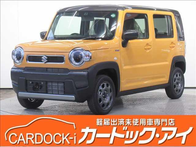 ハイブリッドＧ　届出済未使用車　スズキセーフティサポート　コーナーセンサー　シートヒーター　追従機能付きクルーズコントロール　アイドリングストップ　踏み間違い防止装置　ＬＥＤヘッドランプ　車線逸脱警報