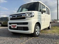 スペーシア ハイブリッドG 届出済未使用車 スズキセーフティサポート 横滑り防止装置 両側スライドドア オートエアコン オートライト プッシュスタート スマートキー パワーウインドウ アイドリングストップ 禁煙車 修復歴無 中古車画像