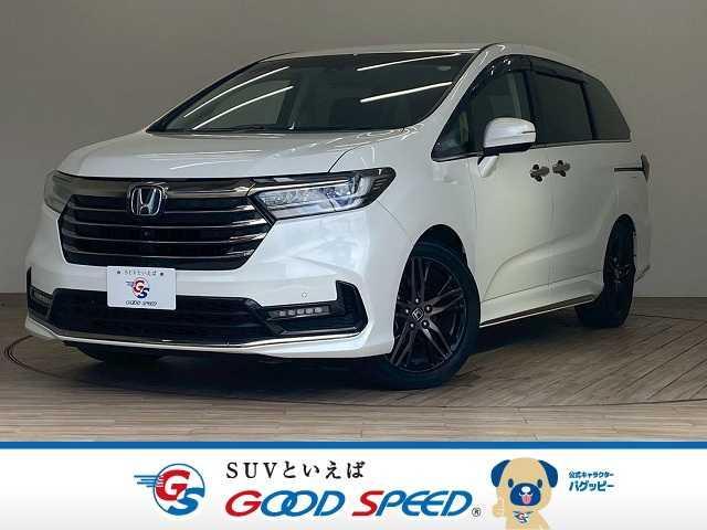 オデッセイ(ホンダ) アブソルート・ＥＸ　ホンダセンシング　マルチビューカメラ　両側パワースライド　電動リアゲート　コーナーセンサー　ブラインドスポットモニター　ハーフレザーシート　Ｂｌｕｅｔｏｏｔｈ　ＬＥＤ　ＨＤＭＩ接続　パドルシフト 中古車画像