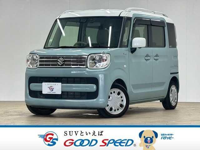 スペーシア ハイブリッドＸ　純正８インチナビ　全周囲カメラ　シートヒーター　車線逸脱　衝突軽減　クリアランスソナー　両側電動　アイドリングストップ　ＥＴＣ　スマートキー　横滑り防止装置　オートライト　電動格納ミラー（1枚目）
