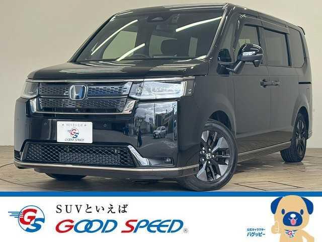沖縄県島尻郡南風原町の中古車ならステップワゴンスパーダ スパーダ　マルチビューカメラ　アダクティブクルーズコントロール　衝突軽減ブレーキ　両側パワースライドドア　パワーバックドア　コーナーセンサー　７人乗り　Ｂｌｕｅｔｏｏｔｈ　シートヒーター　ブレーキホールド