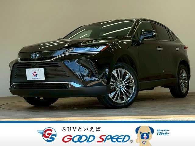 沖縄県の中古車ならハリアーハイブリッド Ｚ　純正１２．３インチオーディオ　パノラマルーフ　トヨタセーフティー　レーダークルーズコントロール　ブラインドスポットモニター　全周囲カメラ　電動リアゲート　クリアランスソナー　　オートマチックハイビーム