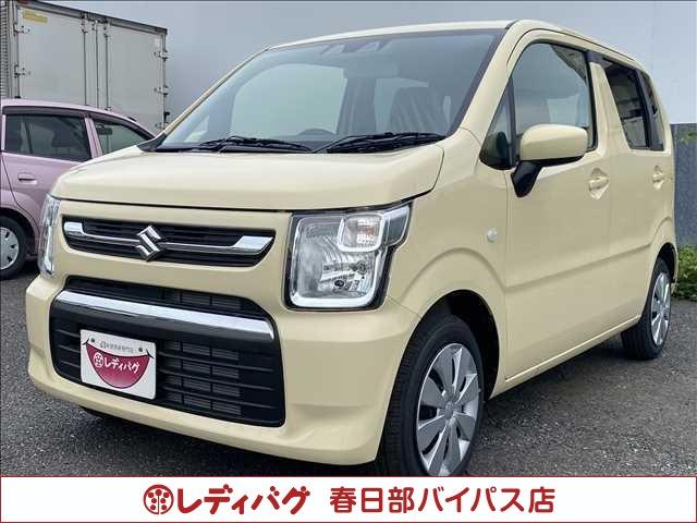 ワゴンR(スズキ)FX 届出済未使用車 衝突軽減ブレーキ 横滑り防止装置 スマートキー ヘッドランプハロゲン 禁煙車 オートエアコン セキュリティアラーム パワーステアリング パワーウインドウ 修復歴無 中古車画像