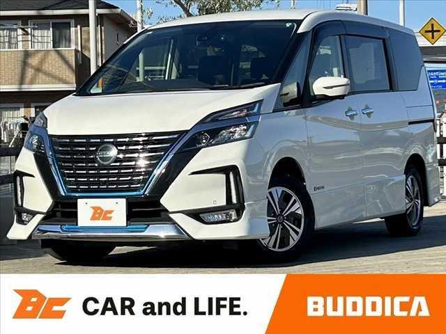 セレナ(日産) e−パワー ハイウェイスターV 後期 禁煙車 車検整備付 エマブレ プロパイロット 両電スラ 防水コンビシート Fシートヒーター リアAAC インテリミラー アラビュー 10インチナビ フルセグ BT DVD ステリモ ETC 中古車画像