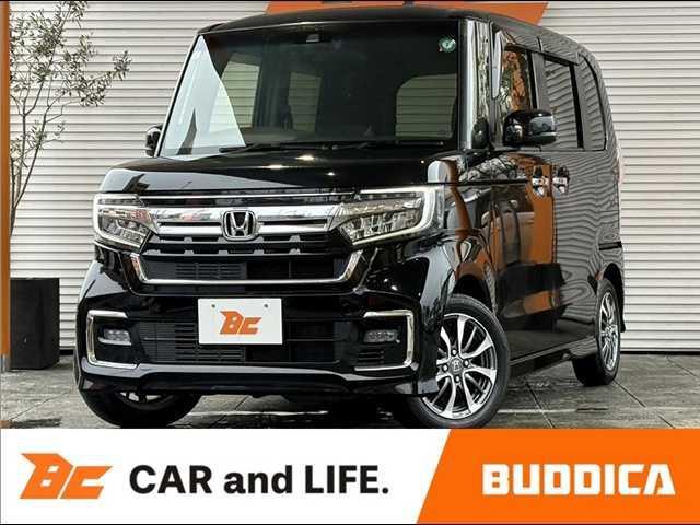 N−BOXカスタム(ホンダ) L 後期 両電スラ フルセグナビ Bカメラ BT DVD ステリモ クルコン LED フォグ Aライト リアスポイラー シートヒーター シートリフター アームレスト 純正14インチAW スマートキー 中古車画像