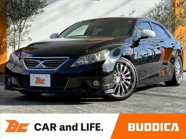 マークＸ(トヨタ) ２５０Ｇ　Ｓパッケージリラックスセレクション　純ナビ　Ｂモニター　サイドモニター　地デジ　シートヒータ　ＥＴＣ　Ａライト　パドルシフト　ステリモ　パワーシート　Ｐスタート　スマートキー　ＨＩＤヘッドライト　Aftermarketアルミ　ＳＲＳエアバッグ 中古車画像