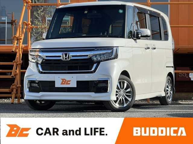 Ｎ−ＢＯＸカスタム(ホンダ) 　車検整備付　後期　禁煙　ナビ　Ｂｌｕｅｔｏｏｔｈ　Ｂカメラ　電動スライドドア　ホンダセンシング　フルセグ　前席シートヒーター　スマートキー×２　電動パーキング　ドラレコ前後　レーダークルコン　ＥＴＣ 中古車画像