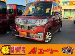 タント カスタムX SAIII 衝突軽減 純正ナビ 片側電動ドア 横滑防止 アイドリングストップ シートヒーター プッシュスタート ディスチャージヘッドランプ フォグランプ ドライブレコーダー オートエアコン ETC ドアバイザー 中古車画像