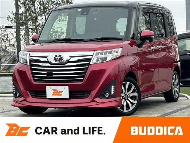 ルーミー(トヨタ) カスタムＧ−Ｔ　禁煙車　ＳＡ２　両電　ターボ　クルコン　オートＬＥＤ　純正ＳＤナビ　フルセグ　ＢＴ　ＤＶＤ　Ｂカメ　ステリモ　ＦＲドラレコ　ＥＴＣ　スマートキー　Ａストップ　革ステ　チルトステア　シートリフター 中古車画像