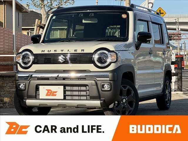 ハスラー(スズキ) タフワイルドターボ　禁煙車　純正９インチナビ　フルセグ　全方位　セーフティＳ　カープレイ　ＢＴ　ＤＶＤ　ＥＴＣ２．０　ルーフレール　Ａクルコン　スマートキー２ケ　オートＬＥＤ　Ａスト　　パーキングセンサー　シートヒーター 中古車画像