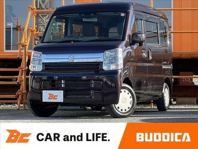 エブリイ(スズキ) ジョインターボ　車検整備付き　中期　ターボ　ＨＩＤヘッドライト　セーフティサポート　キーレス　スペアキー　オーバーヘッドシェルフ　アシストグリップ　Ｒワイパー　セキュリティアラーム　横滑り防止機能　プライバシーガラス 中古車画像