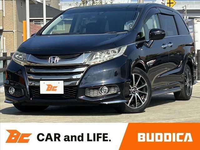 オデッセイ(ホンダ) アブソルート　禁煙車　車検整備付　ＣＴＢＡ　両電スラ　ＯＰインターナビ　フルセグ　ＢＴ　ＤＶＤ　ステリモ　Ｂカメラ　スマートキー　クルコン　ＥＴＣ　コンビシート　チルトステア　シートリフタ　Ｐガラス　パドルシフト 中古車画像