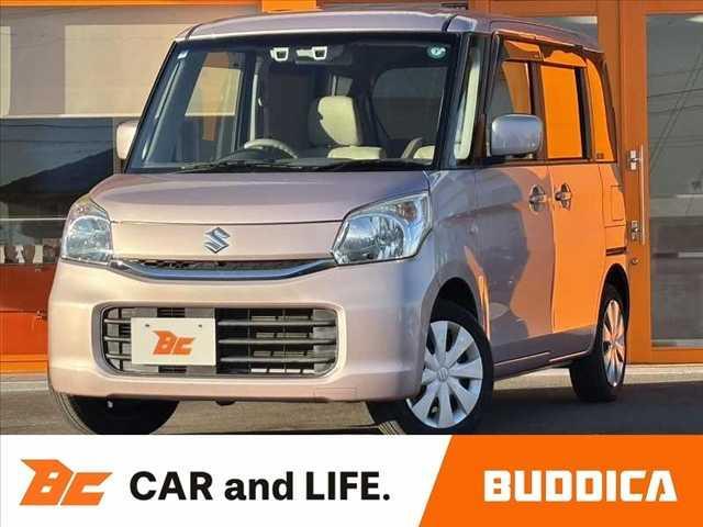 スペーシア(スズキ) Ｘ　禁煙　車検整備付　後期　純正メモリナビ　フルセグ　全方位カメラ　デュアルカメラブレーキＳ　左電動スライド　Ｂｌｕｅｔｏｏｔｈ　Ａストップ　車線逸脱警報　スマートキー　プッシュスタート　シートヒーター 中古車画像