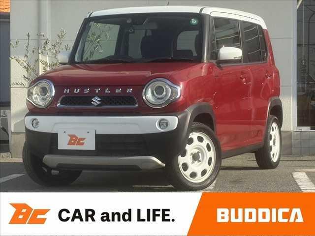 ハスラー(スズキ) 　２トーン　AftermarketＳＤナビ　フルセグ　ＢＴ　ＤＶＤ再生　ＲＢＳ　Ｂカメラ　ＨＩＤヘッド　エネチャージ　スマートキーＸ２　Ｐスタート　シートヒーター　ステリモ　Ａストップ　Ａライト　電格　革巻きステア 中古車画像