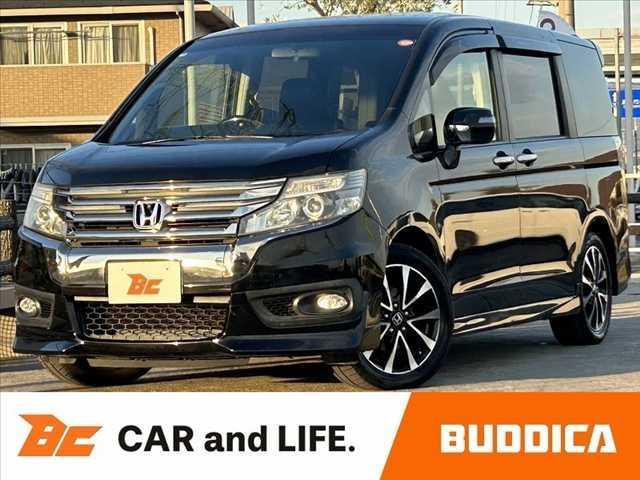 ステップワゴンスパーダ(ホンダ) Ｚ　クールスピリット　後期　禁煙車　両電スライド　Aftermarketナビ　フルセグＴＶ　Ｂモニター　ＢＴ　ＤＶＤ再生　アルパインフリップ１０．２インチ　ＥＴＣ　ＨＩＤオートライト　フォグ　クルコン　Ｐガラス　電格ミラー　革巻ステア 中古車画像