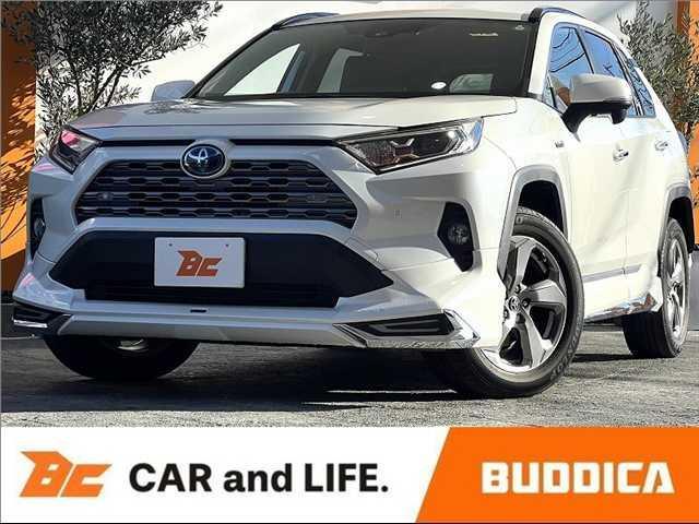 ＲＡＶ４(トヨタ) ハイブリッドＧ　禁煙　車検整備付　モデリスタエアロ　純正９型ナビ　Ｐバックドア　ＥＴＣ　Ｂモニタ　フルセグ　ＢＴ　セーフティセンス　ＢＳＭ　４ＷＤ　Ｐシート　シートヒータ　ＬＥＤヘッド　ステアヒータ　ＤＶＤ再生 中古車画像