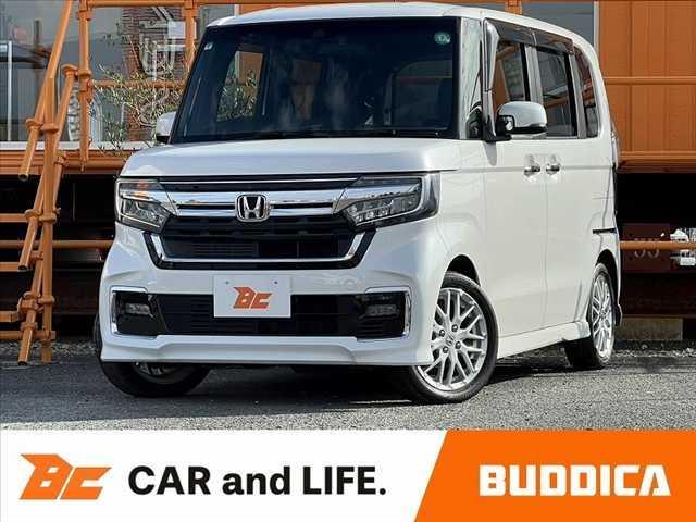 Ｎ−ＢＯＸカスタム(ホンダ) 　車検整備付　後期　ターボ　ホンダセンシング　純正８インチナビ／フルセグ／ＤＶＤ／ＢＴ　両電スラ　スマートキー　Ｂモニター　ＥＴＣ　ステリモ　パドルシフト　シートヒーター　シートリフター　Ａライト 中古車画像