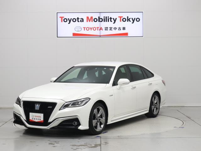 Toyota Crown Hybrid Rs Advance 19 Pearl White Km Details Japanese Used Cars Goo Net Exchange