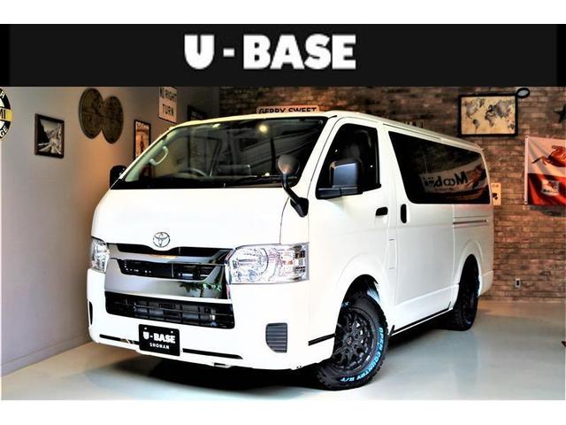 ハイエースバン(トヨタ) Ｕ−ＢＡＳＥ　ＯＮＥ　トイファクトリー　ＦＦヒーター　ベッドキット　水道付シンク　アルパインビックＸナビ 中古車画像