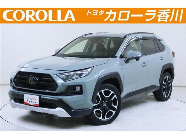 ＲＡＶ４ アドベンチャー　エアコン　誤発進抑制装置　横滑防止装置　Ｂカメ　オートクルーズ　地デジＴＶ　パワステ　１オーナー　ＬＥＤライト　パワーシート　ＡＷ　サイドエアバッグ　メモリナビ　ナビ＆ＴＶ　４ＷＤ　インテリキー（1枚目）