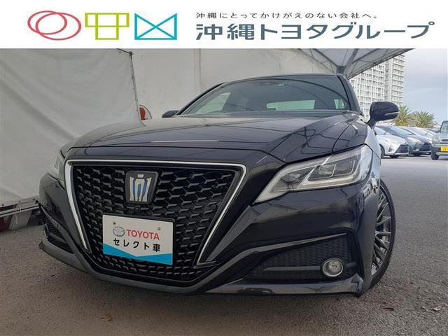 沖縄県那覇市の中古車ならクラウンハイブリッド Ｇ－エグゼクティブ　フルセグ　メモリーナビ　ＤＶＤ再生　ミュージックプレイヤー接続可　バックカメラ　衝突被害軽減システム　ＥＴＣ　ドラレコ　ＬＥＤヘッドランプ　記録簿　アイドリングストップ