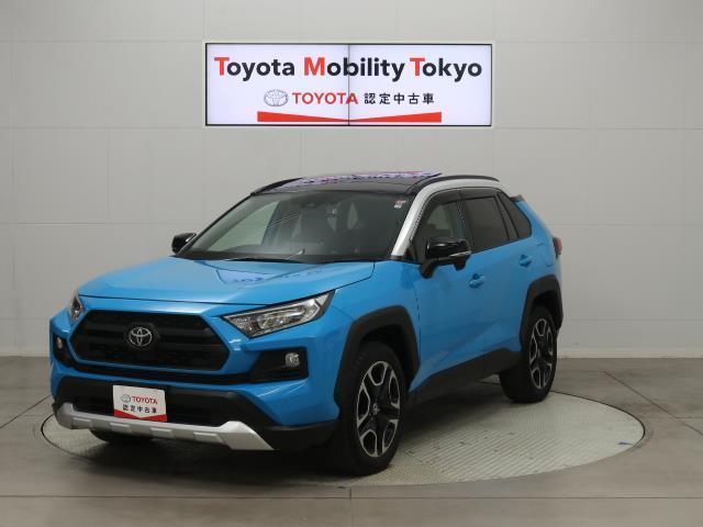 トヨタ ＲＡＶ４ アドベンチャー　ドラレコ付　衝突被害軽減ブレーキ　パノラマムーンルーフ　Ｂカメラ　地デジ　記録簿付　ＬＥＤライト　ＥＴＣ装備　スマートキー　パワーシート　オートエアコン　ワンオーナー　パワーウインドウ　４ＷＤ　ＤＶＤ