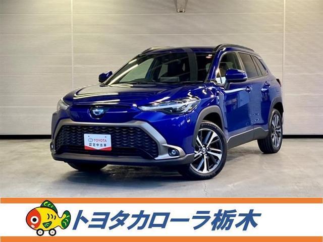 カローラクロス ハイブリッド　Ｚ　試乗車　衝突被害軽減ブレーキ　ペダル踏み間違い加速抑制装置　車線逸脱警報装置　オートハイビーム　横滑り防止装置　全周囲モニター　ブラインドスポットモニター　ＡＣ１００Ｖ電源　ディスプレイオーディオ