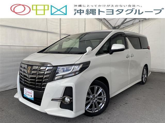 沖縄県の中古車ならアルファード ２．５Ｓ　Ａパッケージ　フルセグ　メモリーナビ　ＤＶＤ再生　ミュージックプレイヤー接続可　後席モニター　バックカメラ　ＥＴＣ　ドラレコ　両側電動スライド　ＬＥＤヘッドランプ　乗車定員７人　３列シート　アイドリングストップ