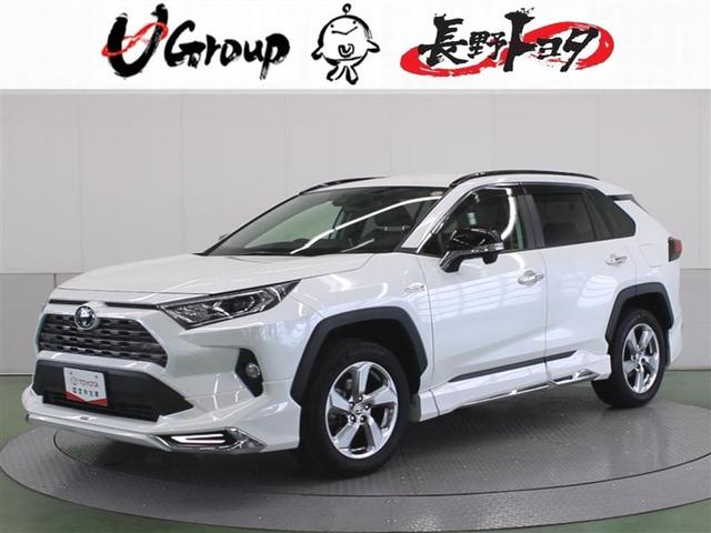 トヨタ ＲＡＶ４ ハイブリッドＧ　４ＷＤ　フルセグ　メモリーナビ　ＤＶＤ再生　ミュージックプレイヤー接続可　バックカメラ　衝突被害軽減システム　ＥＴＣ　ＬＥＤヘッドランプ　ワンオーナー　フルエアロ　記録簿