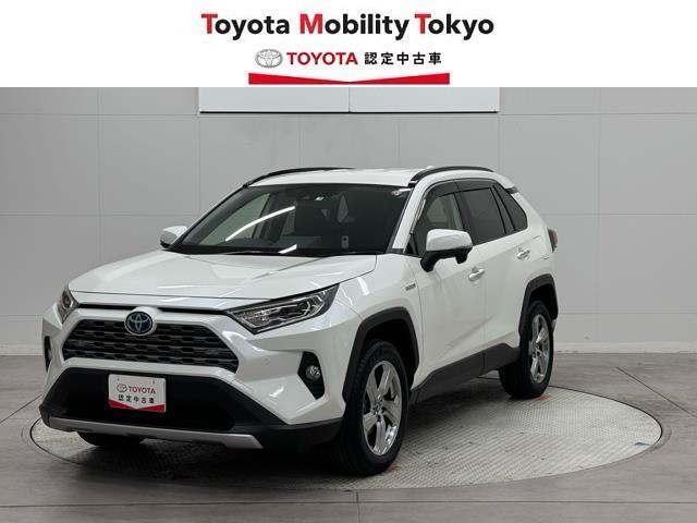 トヨタ ＲＡＶ４ ハイブリッドＧ　バックカメラ付き　スマートキ－　ＥＳＣ　ＬＥＤライト　オートクルーズ　Ｐシート　ワンセグ　イモビライザー　定期点検記録簿　フルタイム４ＷＤ　アイドリングストップ　メモリ－ナビ　キーレスエントリー