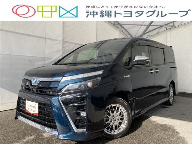 沖縄県宮古島市の中古車ならヴォクシー ハイブリッドＺＳ　煌ＩＩ　フルセグ　メモリーナビ　ＤＶＤ再生　ミュージックプレイヤー接続可　バックカメラ　衝突被害軽減システム　両側電動スライド　ＬＥＤヘッドランプ　乗車定員７人　３列シート　フルエアロ　記録簿