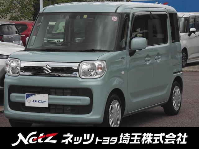 スペーシア ハイブリッドＸ　キーレスエントリーキー　１オーナー車　整備点検記録簿　ナビ＆ＴＶ　バックカメラ付　Ｓキー　ＤＶＤ再生可　地デジ　ＥＴＣ　イモビライザー　横滑り防止装置付き　ドライブレコーダー　ＡＵＸ接続　全席ＰＷ（1枚目）