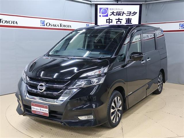 日産 セレナ ハイウェイスター　ＶセレクションＩＩ　フルセグ　メモリーナビ　ＤＶＤ再生　後席モニター　バックカメラ　衝突被害軽減システム　ＥＴＣ　両側電動スライド　ＬＥＤヘッドランプ　ウオークスルー　乗車定員８人　３列シート　アイドリングストップ