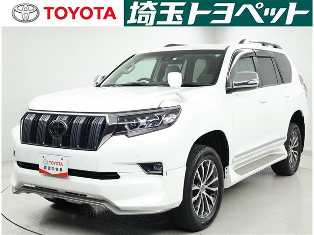 トヨタ ランドクルーザープラド ＴＸ　Ｌパッケージ　オートクルーズ　１オーナー車　革　フルタイム４ＷＤ　セキュリティ　キーレスエントリー　踏み間違い防止　電動パワーシート　Ｒカメラ　エアロ付き　スマキー　フルＴＶ　ＬＥＤヘットライト　ＤＶＤ再生可　ＡＷ