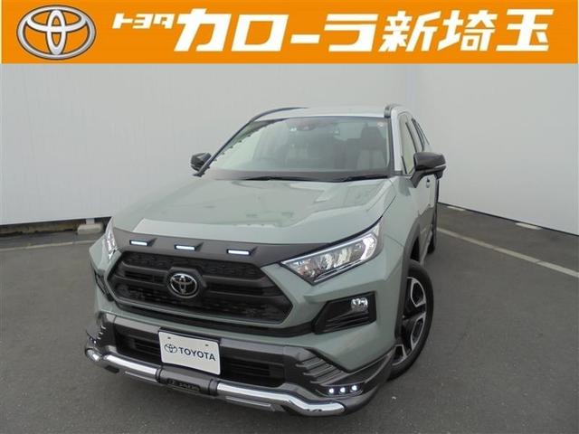 トヨタ ＲＡＶ４ アドベンチャー　エアロ　Ｂカメラ　地デジ　記録簿付　パワーウインドウ　オートエアコン　ＡＷ　サイドエアバッグ　パワーステアリング　メモリナビ　ＡＢＳ　エアバッグ　ナビテレビ　プリクラッシュＳ　４ＷＤ車