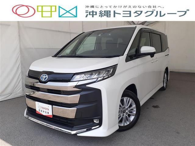 沖縄県の中古車ならノア ハイブリッドＳ－Ｇ　フルセグ　メモリーナビ　ＤＶＤ再生　ミュージックプレイヤー接続可　バックカメラ　衝突被害軽減システム　ＥＴＣ　ドラレコ　両側電動スライド　ＬＥＤヘッドランプ　乗車定員７人　３列シート　記録簿