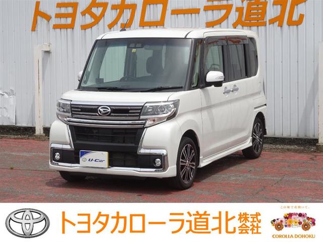 ダイハツ タント カスタムＲＳ　トップエディションＳＡＩＩＩ　寒冷地仕様車　ＤＶＤ再生可能　セキュリティアラーム　ＬＥＤヘッド　オートエアコン　フルタイム４ＷＤ　キーフリーシステム　バックカメラ　横滑り防止機能　エアバッグ　フルセグＴＶ　メモリーナビ　ＥＴＣ