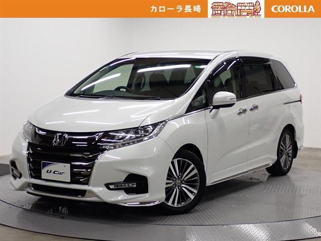オデッセイ(ホンダ) アブソルート・ホンダセンシング　フルセグ　メモリーナビ　ＤＶＤ再生　バックカメラ　衝突被害軽減システム　ＥＴＣ　ドラレコ　両側電動スライド　ＬＥＤヘッドランプ　乗車定員７人　３列シート　記録簿 中古車画像