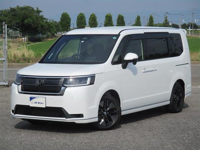 ステップワゴンスパーダ（ホンダ）スパーダ　プレミアムライン　４ＷＤ　ナビ＆ＴＶ　両側電動スライド　衝突被害軽減システム　ＥＴＣ　バックカメラ　スマートキー　ドラレコ　アイドリングストップ　後席モニター　ミュージックプレイヤー接続可　横滑り防止機能　ワンオーナー 中古車画像