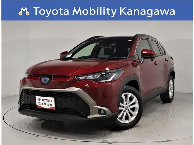 カローラクロス(トヨタ) ハイブリッド　Ｓ　ワンオーナー　禁煙車　トヨタ認定中古車　サンルーフ　ディスプレイオーディオ　ナビキット　バックカメラ　前後ドライブレコーダー　パワーバックドア　レーダークルーズコントロール　クリアランスソナー 中古車画像