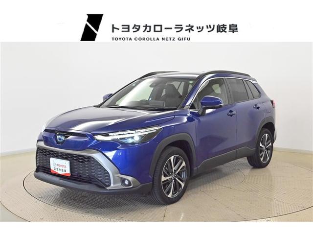 カローラクロス ハイブリッド　Ｚ　本革　ＡＣ１００Ｖ電源　踏み間違い防止　ＰＷシート　イモビ　キーレス　メディアプレイヤー接続　パワーウィンドウ　パワステ　ＡＣ　サイドエアバック　ＬＥＤライト　スマートキ－　アルミ　横滑り防止機能（1枚目）