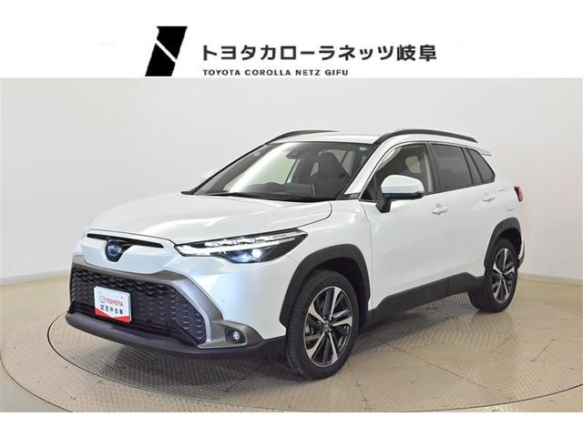 カローラクロス ハイブリッド　Ｚ　ＡＣ１００Ｖ電源　衝突被害軽減ブレーキ　４ＷＤ車　クルーズＣ　電動シート　横滑り防止装置　ＬＥＤライト　バックモニター　キーフリー　スマートキー　アルミホイール　ＡＢＳ　盗難防止装置　エアバッグ（1枚目）