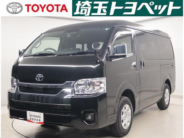 ハイエースワゴン ＧＬ　定期点検記録簿　ＰＳＤ　ＷエアＢ　４ＷＤ車　フルフラットシート　ダブルエアコン　キーレスエントリー　１００Ｖ　エアコン　横滑り防止　ナビテレビ　ＡＢＳ　ＥＴＣ車載器　パワステ　メモリーナビ　ＤＶＤ再生（1枚目）
