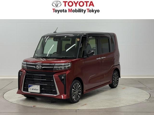 タント カスタムＲＳ　両側パワスライドドア　ＩＳＴＯＰ　地デジフルセグ　ＥＴＣ付き　クルーズコントロール　メモリーナビゲーション　ナビＴＶ　ＡＡＣ　ドライブレコーダー　ＬＥＤライト　ＤＶＤ　サイドエアバッグ　キーフリー（1枚目）