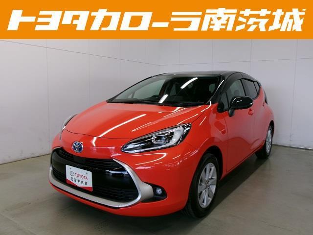 アクア Ｚ　元試乗車　ＬＥＤヘッドライト　スマートキー　１００Ｖ電源　イモビライザー　アルミホイール　オートクルーズコントロール　点検記録簿　フルセグＴＶ　エアコン　ＥＳＣ　ナビ＆ＴＶ　ＥＴＣ　キーレス　ＡＢＳ（1枚目）