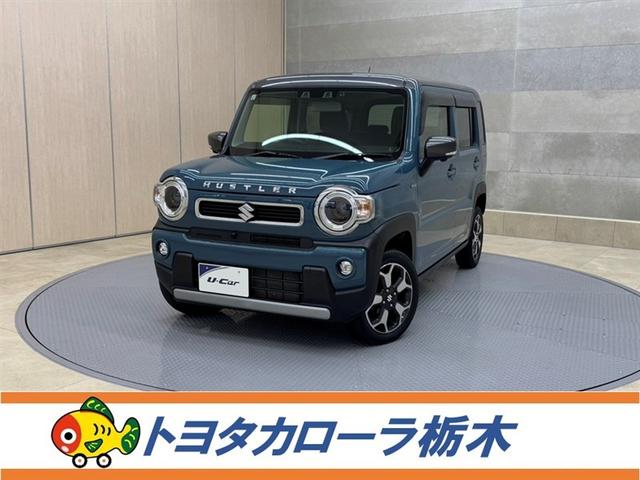 ハスラー ハイブリッドＸ　衝突被害軽減ブレーキ　ペダル踏み間違い急発進抑制装置　ナビ　フルセグ　Ｂｌｕｅｔｏｏｔｈ　全周囲カメラ　シートヒーター　ＥＴＣ　ＬＥＤ　スマートキー　オートエアコン　純正アルミ　アイドリングストップ（1枚目）