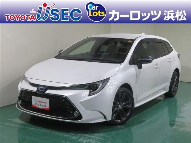 カローラツーリング ハイブリッド　ダブルバイビー　追突軽減ブレーキ　バックモニタ　地デジフルセグ　横滑防止　ナビＴＶ　スマキー　ＬＥＤライト　エアコン　オートクルーズ　ＥＴＣ付　ＰＳ　キーフリー　メモリ－ナビ　パワーウィンドウ　アルミホイル　盗難防止（1枚目）