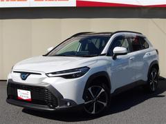 カローラクロス ハイブリッド Z サンルーフ フルセグ メモリーナビ ミュージックプレイヤー接続可 バックカメラ 衝突被害軽減システム ETC ドラレコ LEDヘッドランプ ワンオーナー 中古車画像